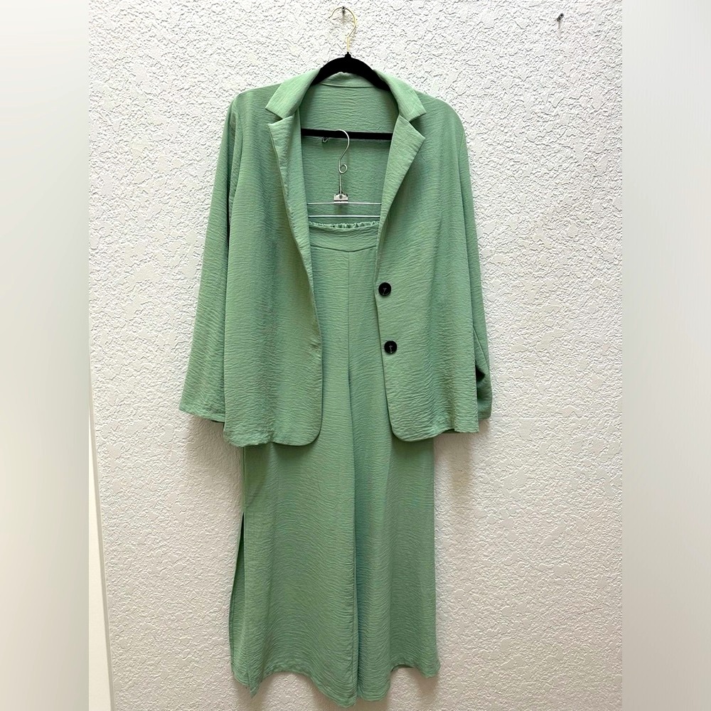 Sage Green Two Piece Outfit